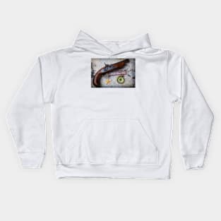 Pirate Pistole On Old Map Kids Hoodie